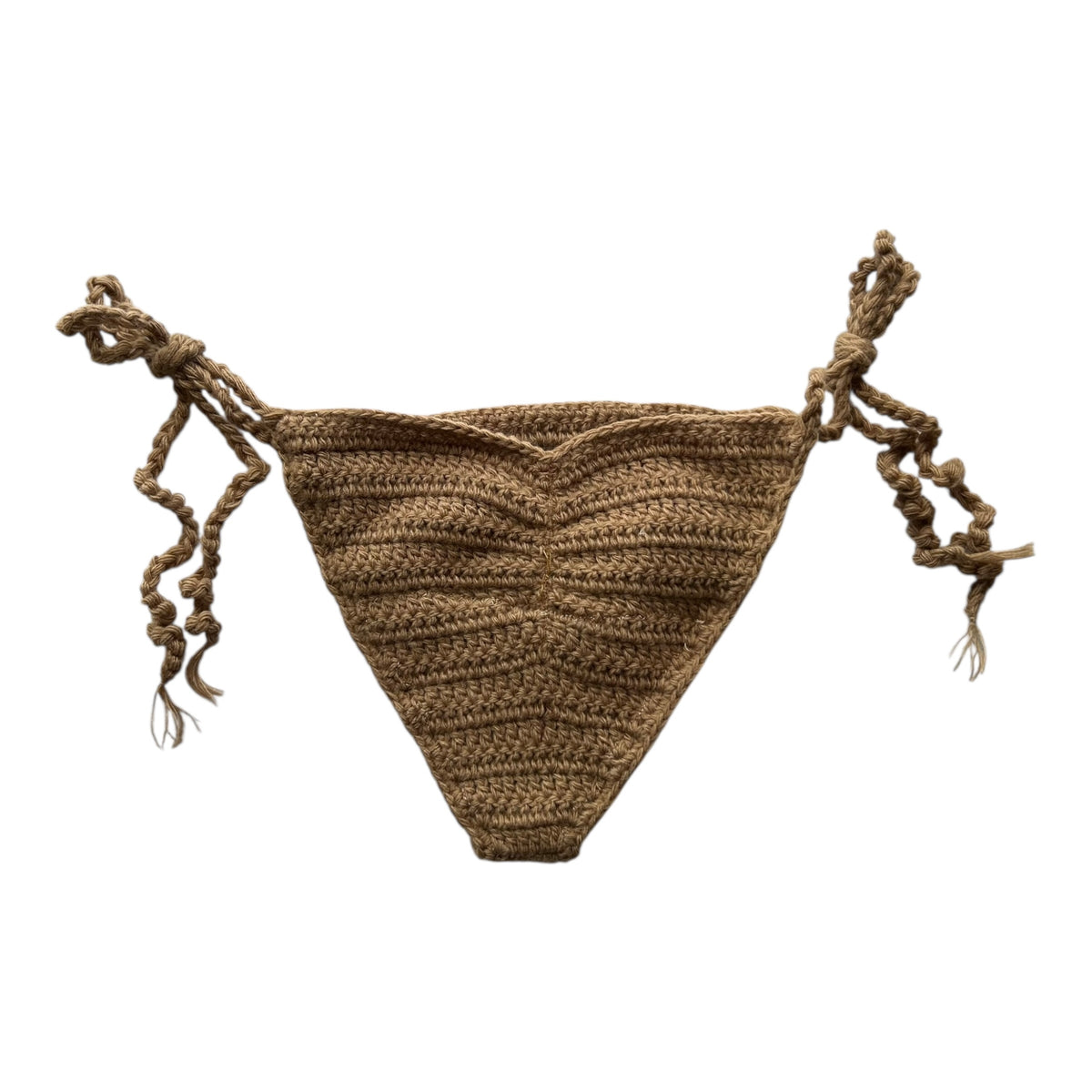 Tan Nova Crochet Bikini Bottom by Nikita Naomi