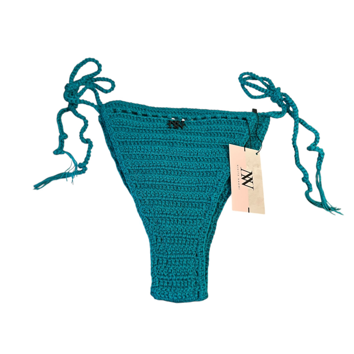 Teal Nova Crochet Bikini Bottom by Nikita Naomi
