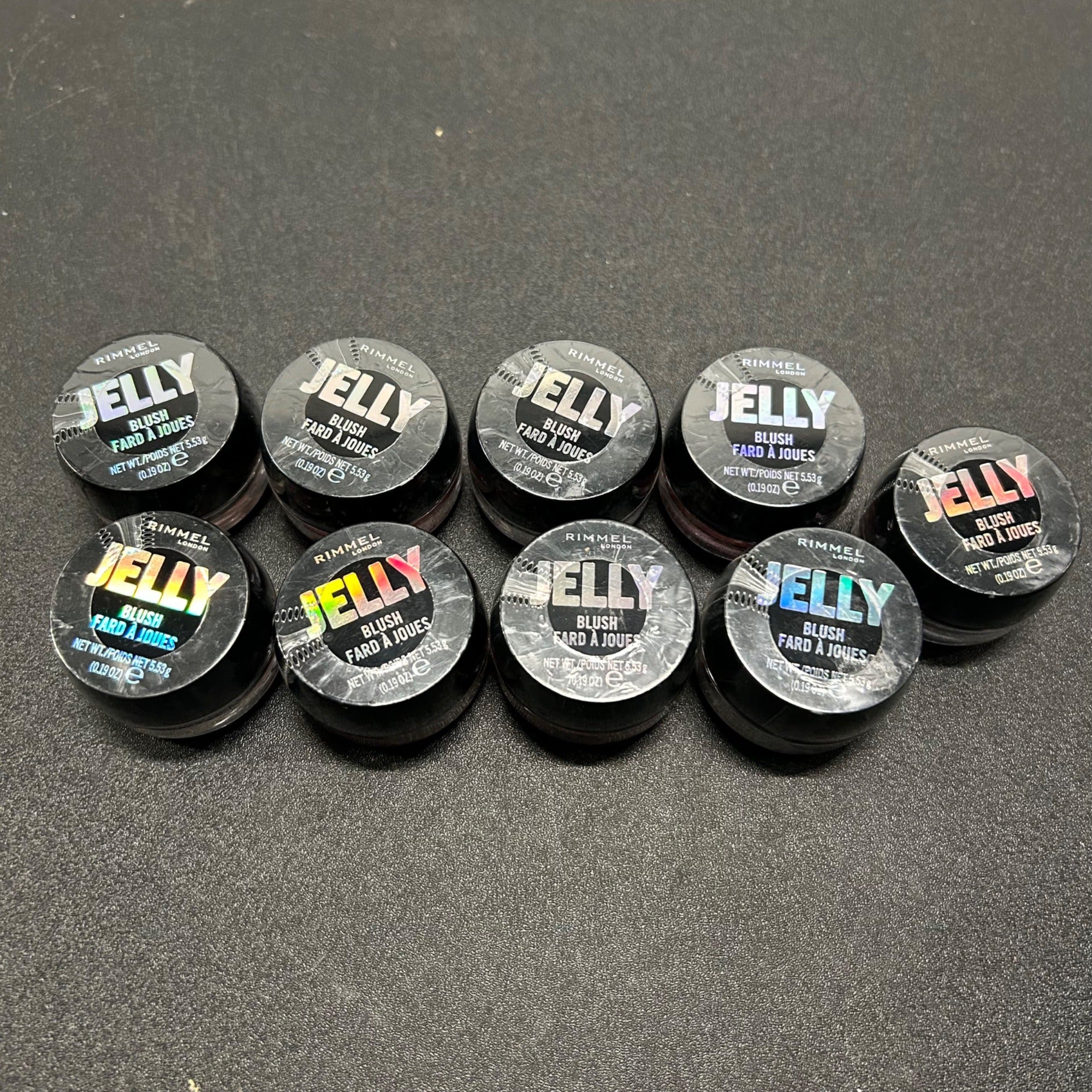 Rimmel Jelly Blush Assorted Shades Lot Of 9 Makeup Pots Lightweight Gel Formula