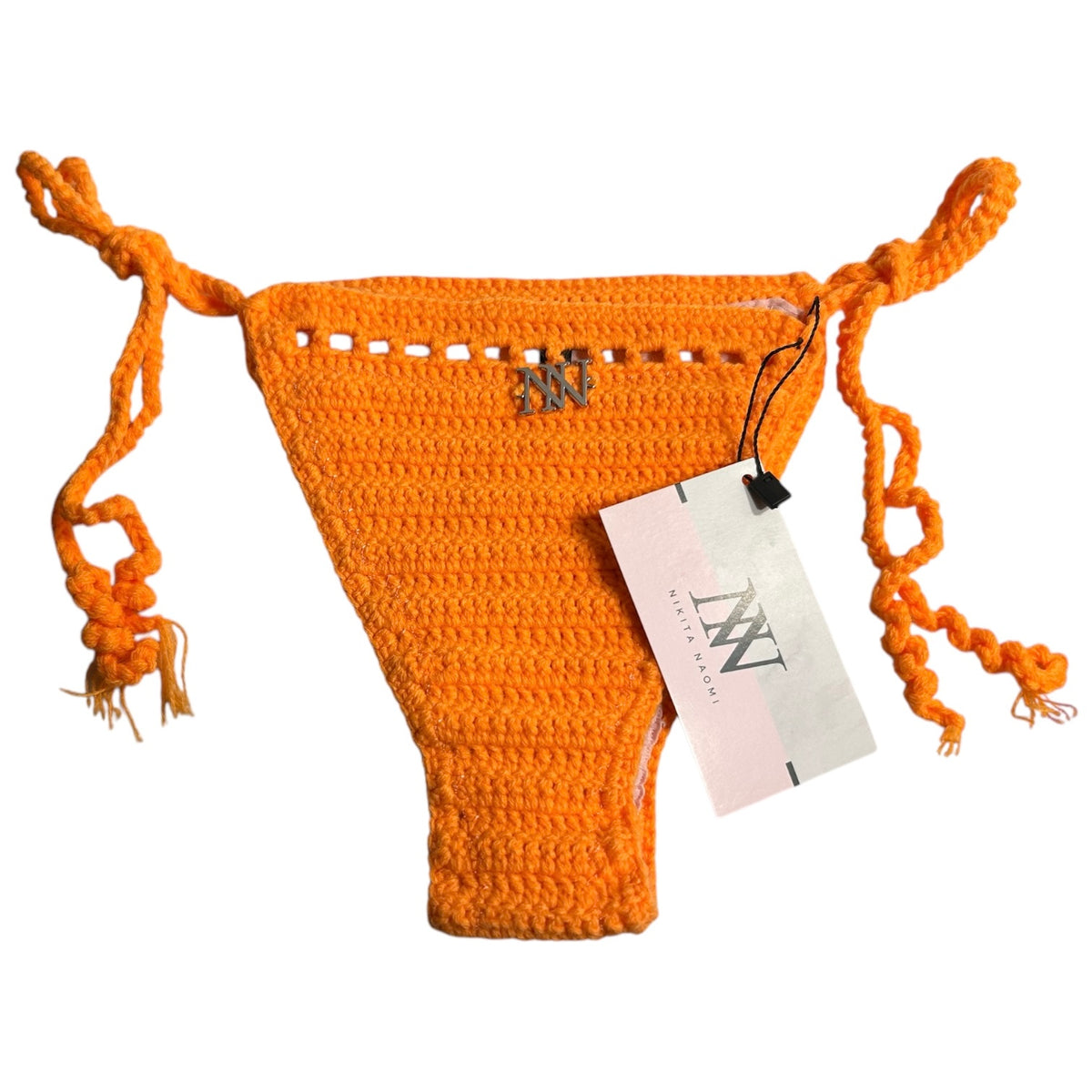 Orange Nova Crochet Bikini Bottom by Nikita Naomi