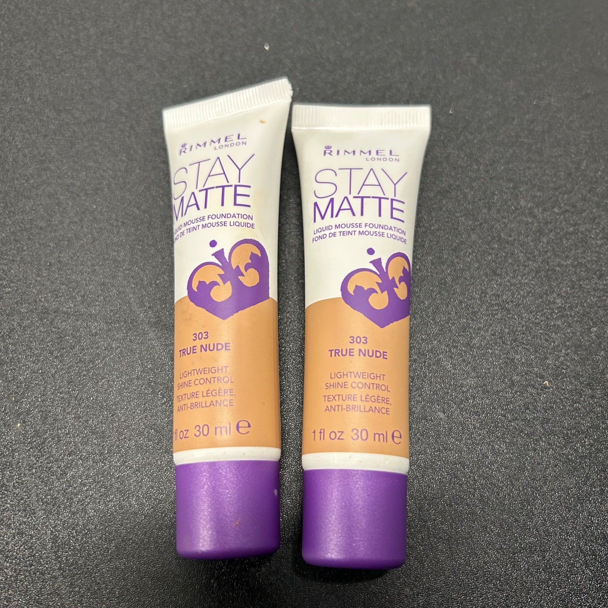 Rimmel Stay 2 PK Matte Liquid Mousse Foundation 303 True Nude 1 Fl Oz