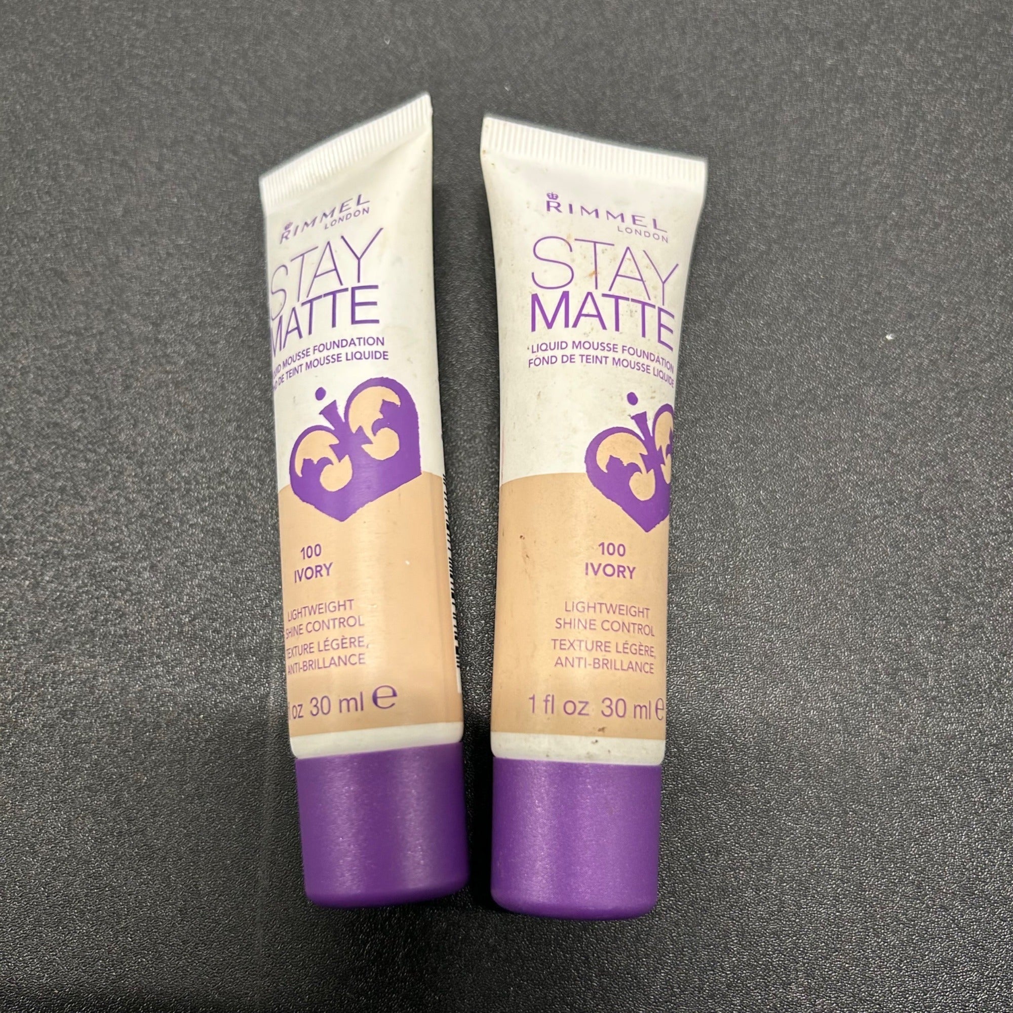 Rimmel London 2 PK Stay Matte Liquid Mousse Foundation 100 Ivory