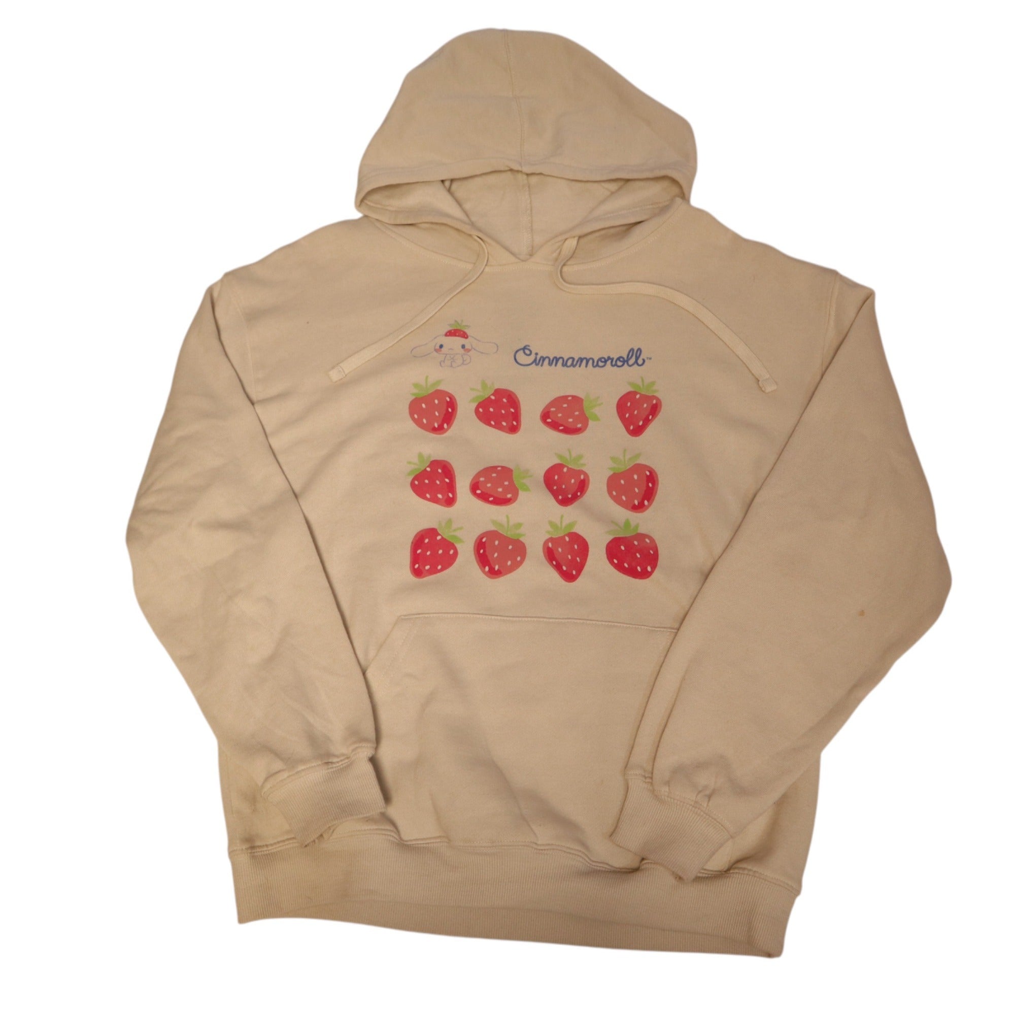 Cinnamoroll By Sanrio White Strawberry Hoodie Size Large