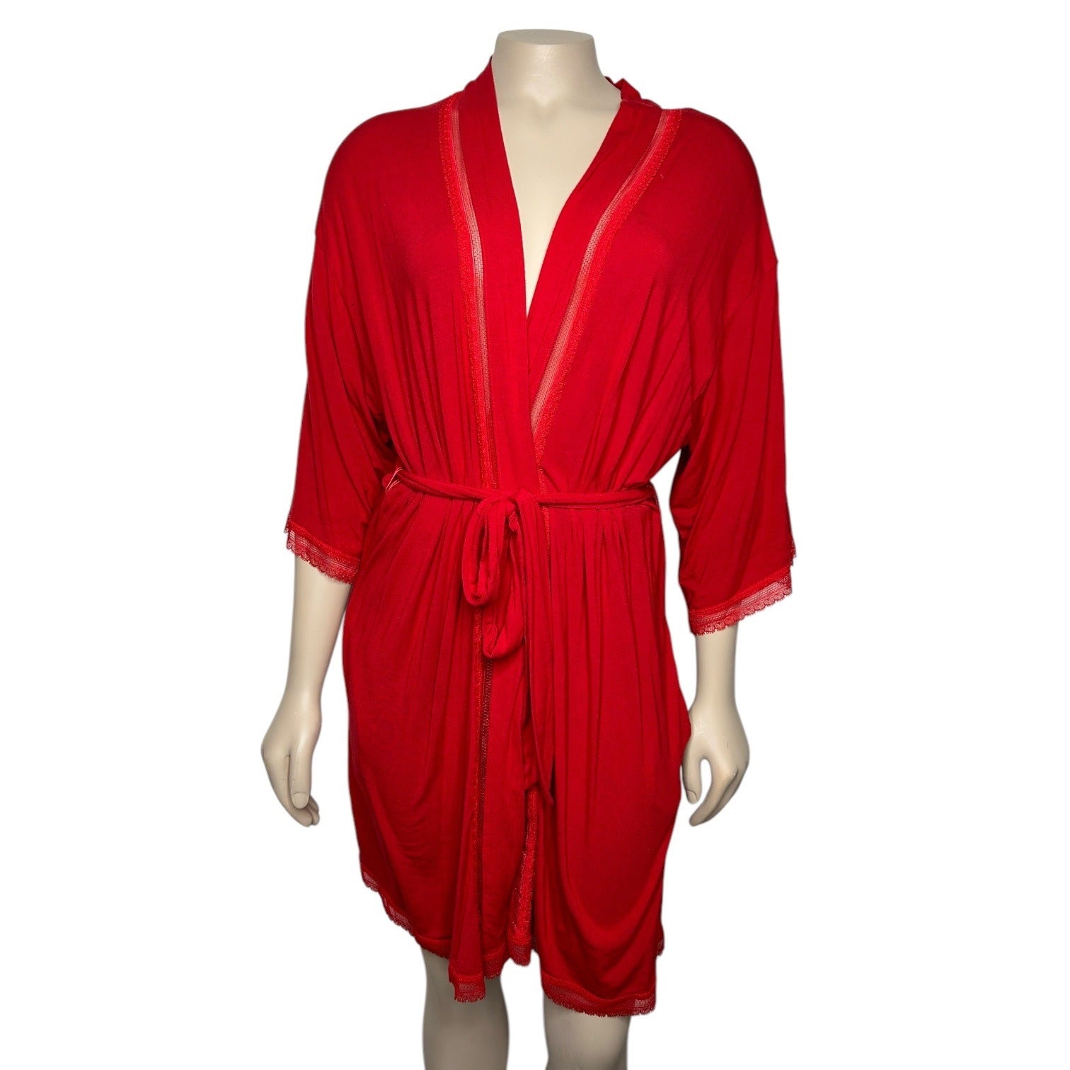 Victoria's Secret Red Robe Women's Size X-Small/ Small