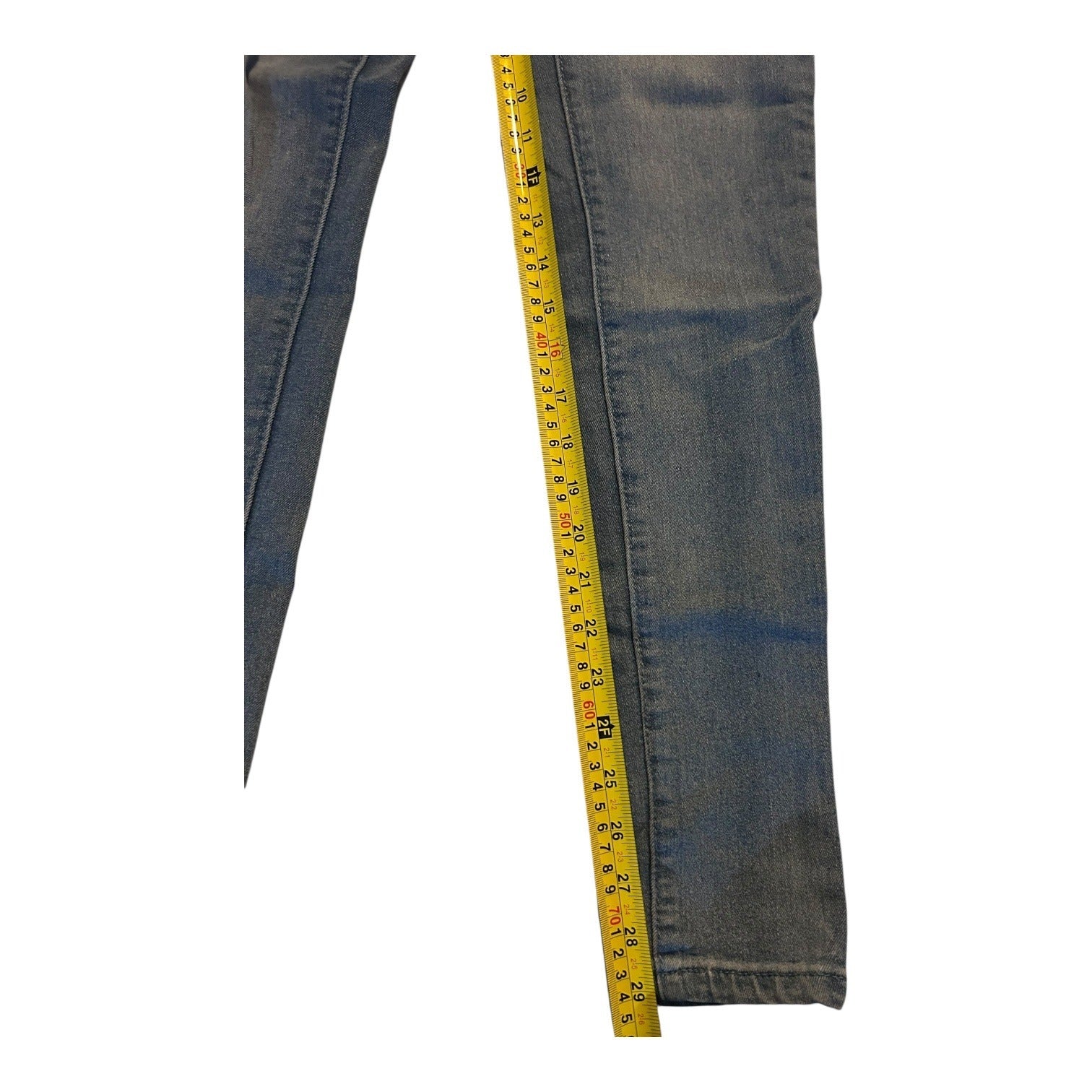 Crocker Womens Blue Skinny Jeans With Button Closure Size 5