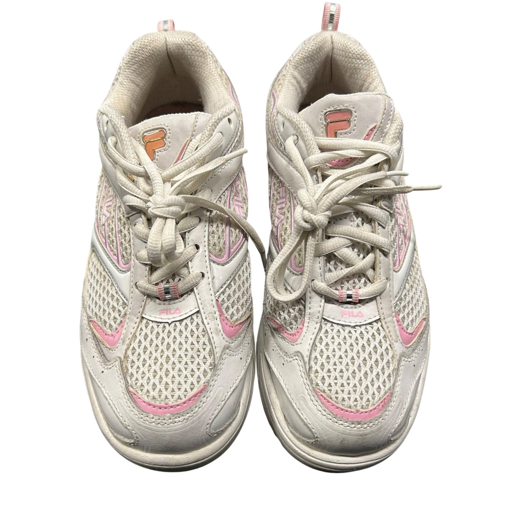 Fila Women's Athletic Running Shoes Pink & White Mesh & Leather Size 7.5