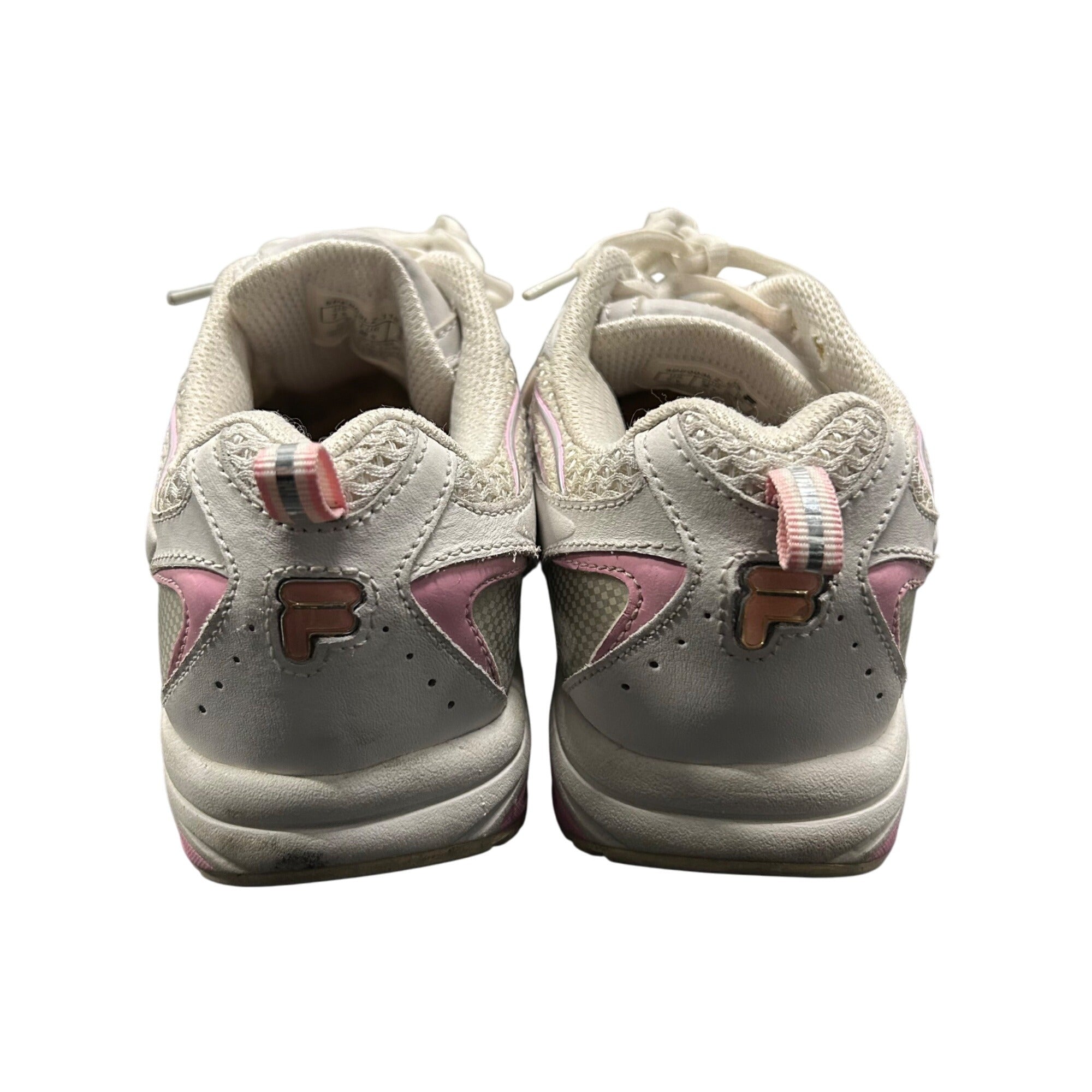 Fila Women's Athletic Running Shoes Pink & White Mesh & Leather Size 7.5