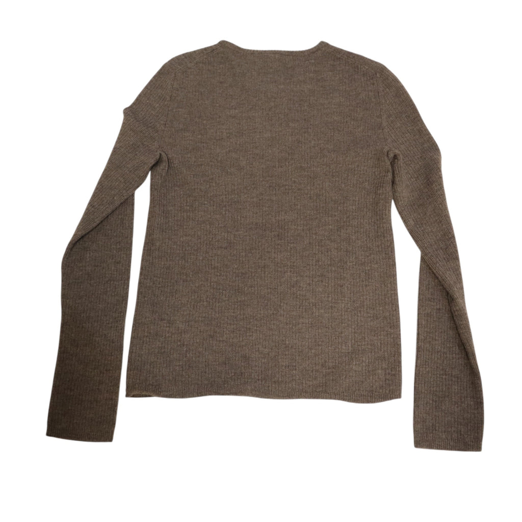 Armani Exchange Women's Gray Wool V-Neck Sweater Small
