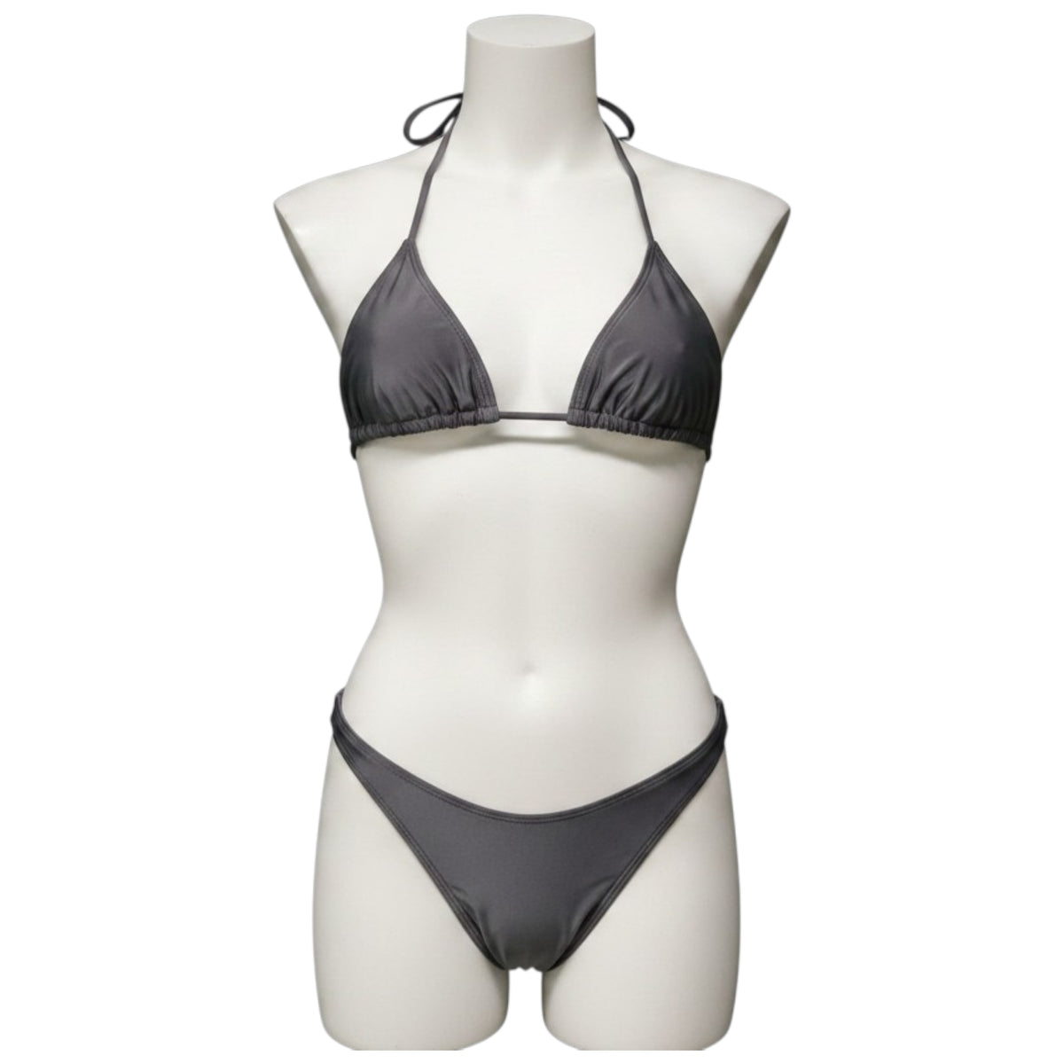 Black Triangle Tie Side Bikini Set Two Piece Swimsuit