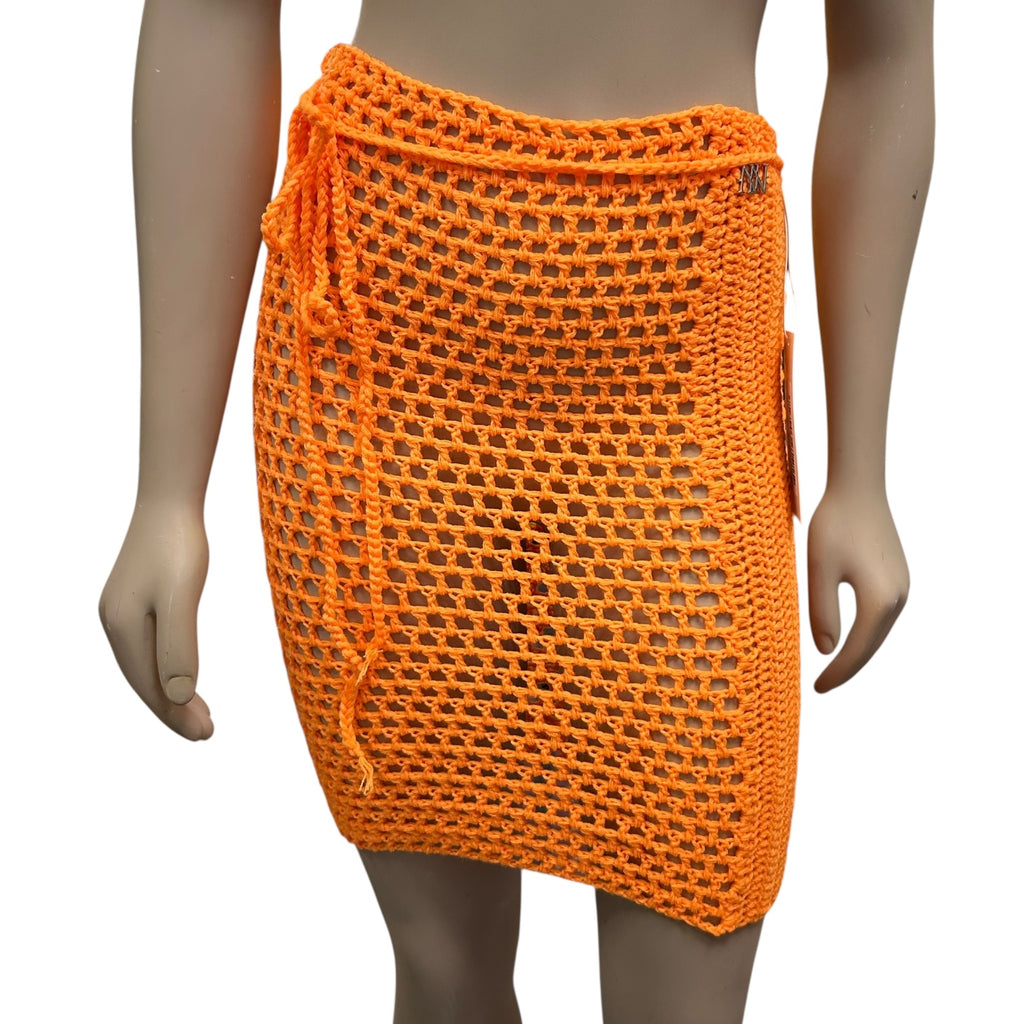 Orange Lace Up Cover Up Skirt by Nikita Naomi