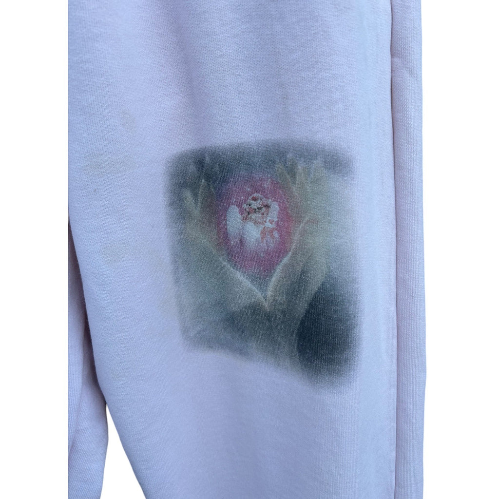 Boys Lie EAT YOUR HEART OUT Light Pink Sweatpants Women's Size Medium