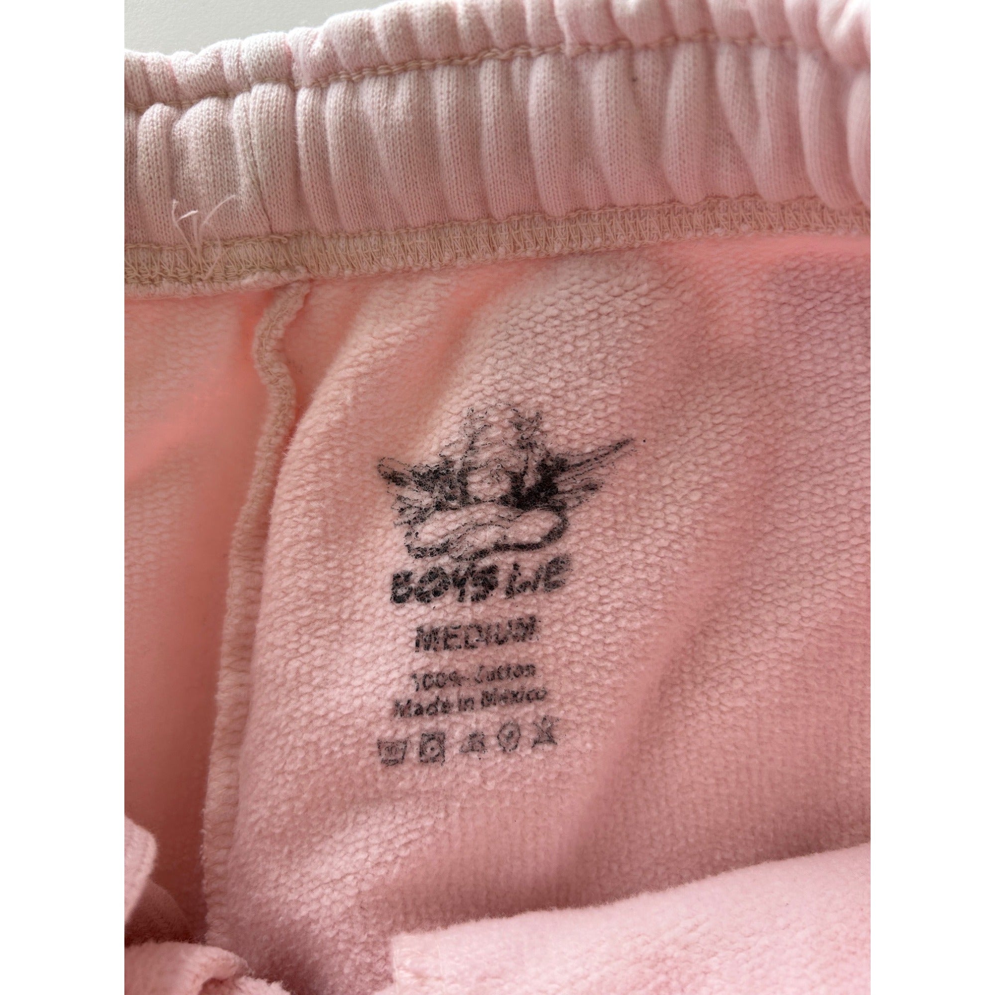 Boys Lie EAT YOUR HEART OUT Light Pink Sweatpants Women's Size Medium