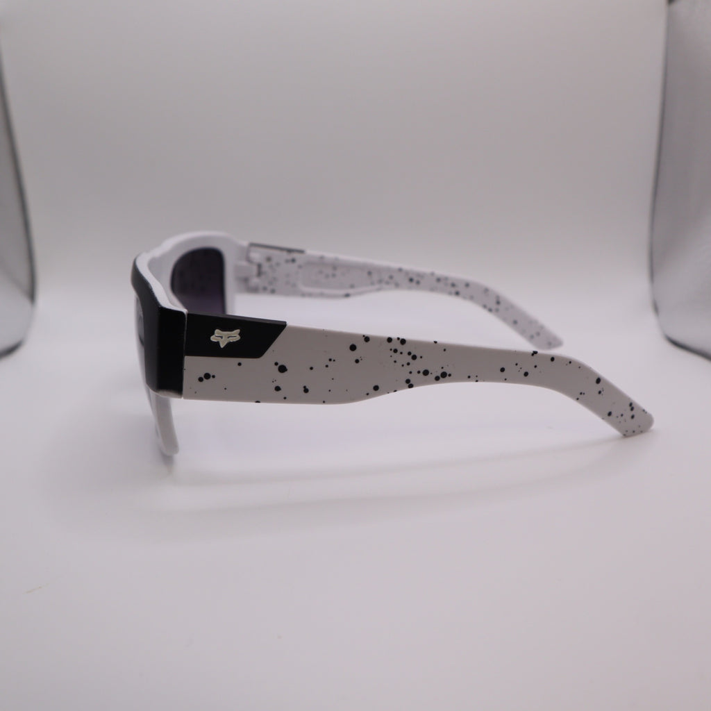 #1018 Fox The Decorum Black & White Speckled Sunglasses With Gradient Lenses
