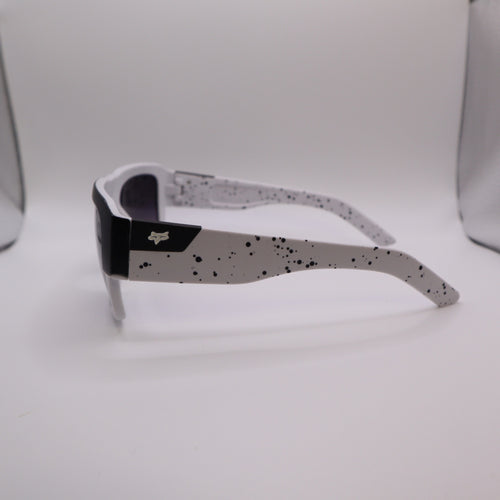 #1018 Fox The Decorum Black & White Speckled Sunglasses With Gradient Lenses
