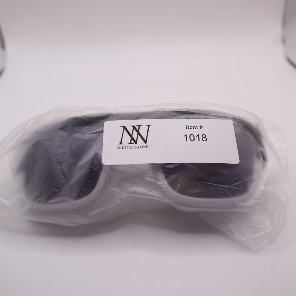 #1018 Fox The Decorum Black & White Speckled Sunglasses With Gradient Lenses