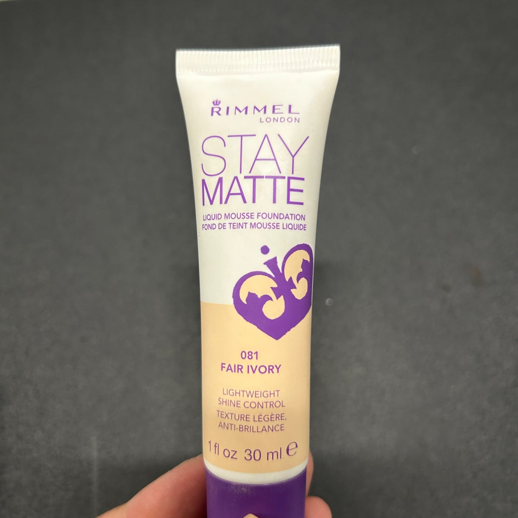 Rimmel London (3 Pack) Stay Matte Foundation 081 Fair Ivory 1 Fl Oz
