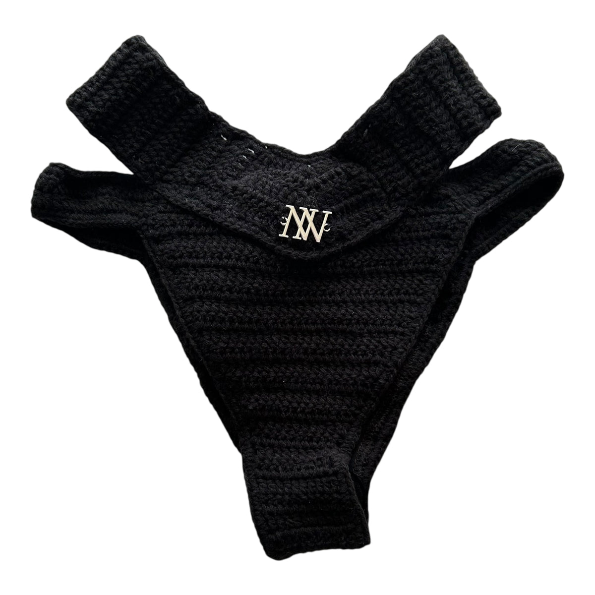 Black Body Wrap Crochet Bikini Bottom by Nikita Naomi
