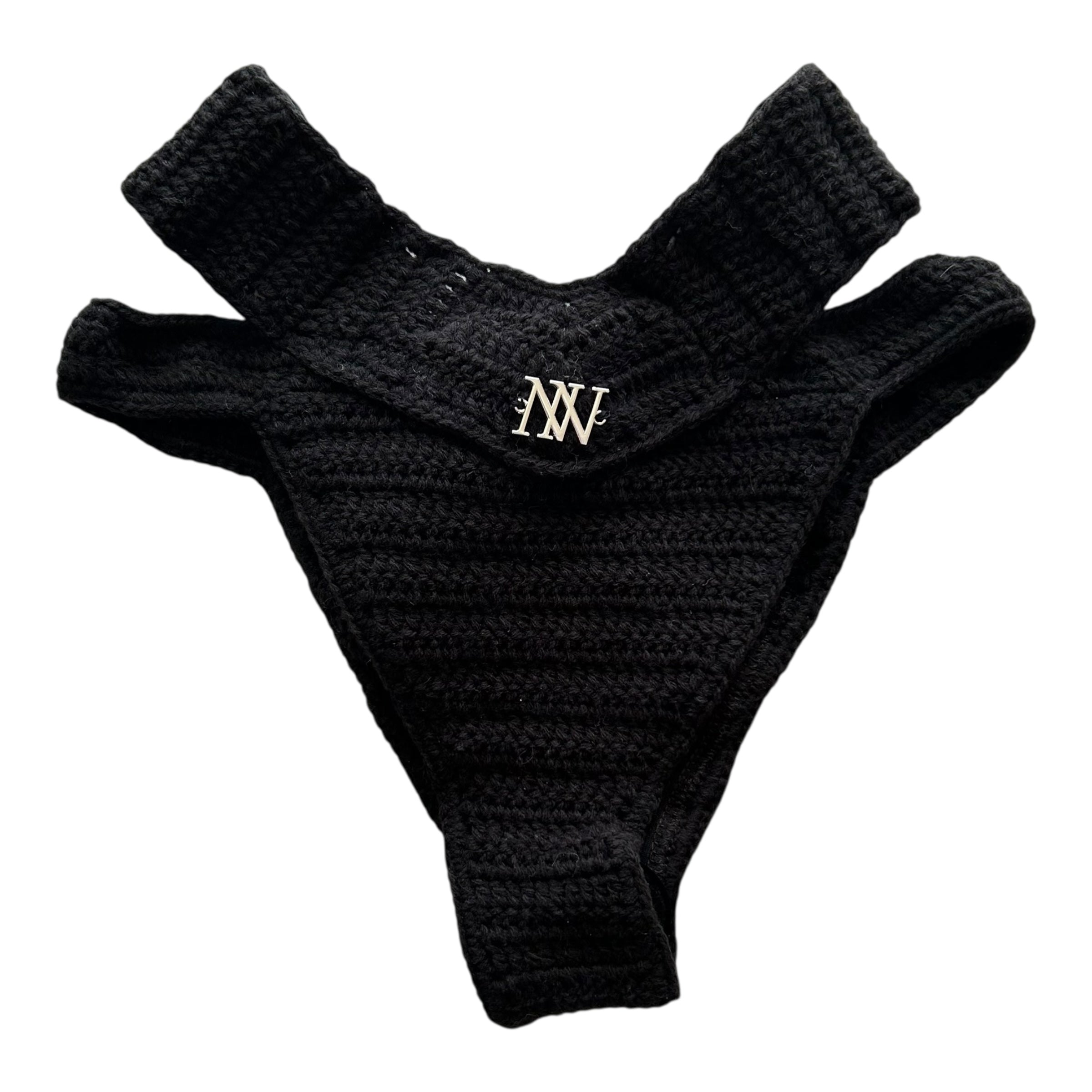 Black Body Wrap Crochet Bikini Bottom by Nikita Naomi