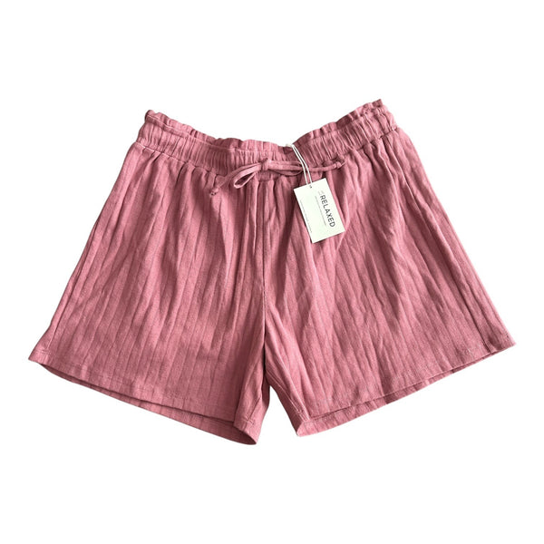 LA Relaxed Women's Size Large Calliope Shorts, Color Rosebud
