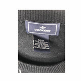 DOCKERS Crew Neck Sweater Men's Medium Long Sleeves Pullover Sweatshirt Black