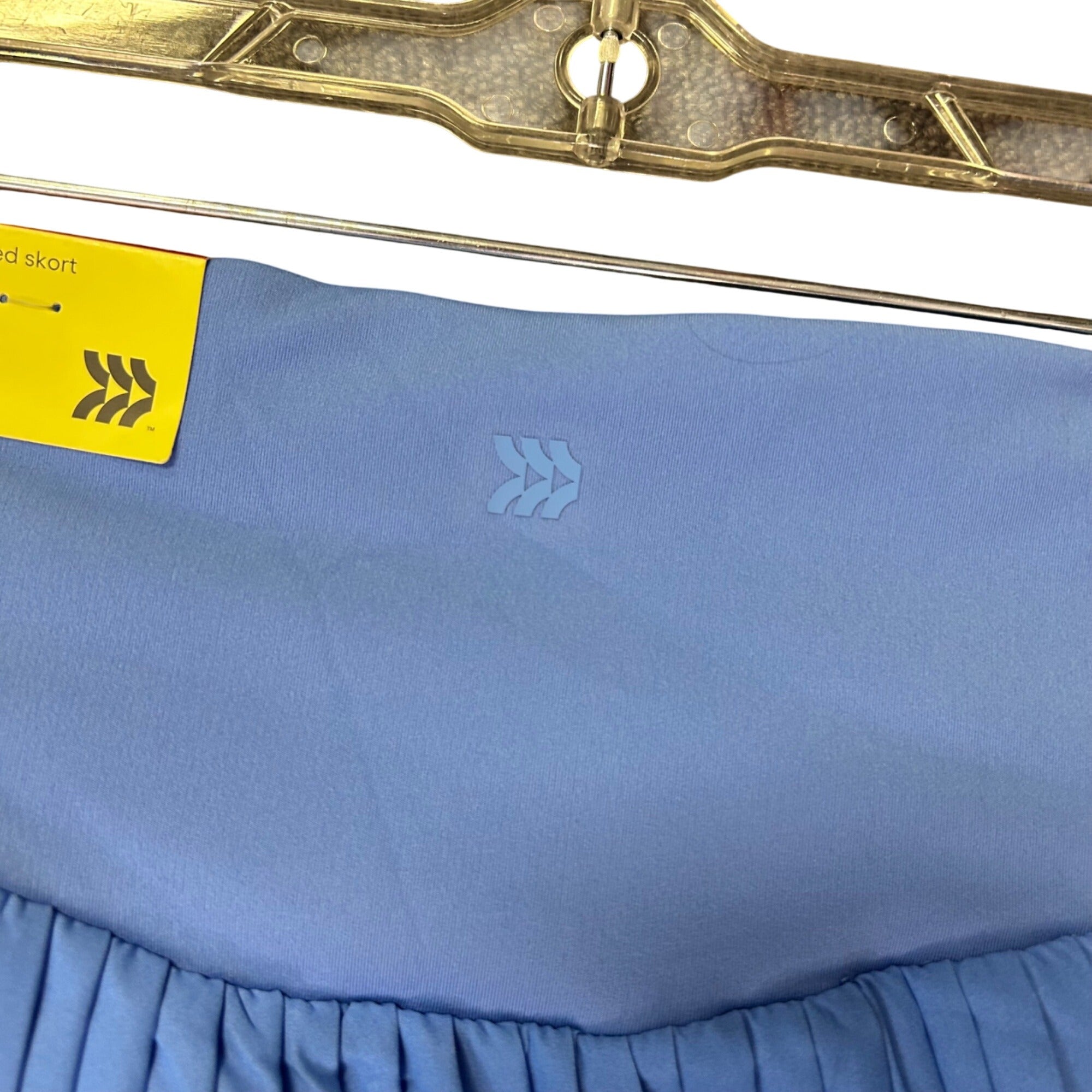 K-308 All in Motion Woven High Rise Pleated Skort Blue Quick Dry Moisture Size XS