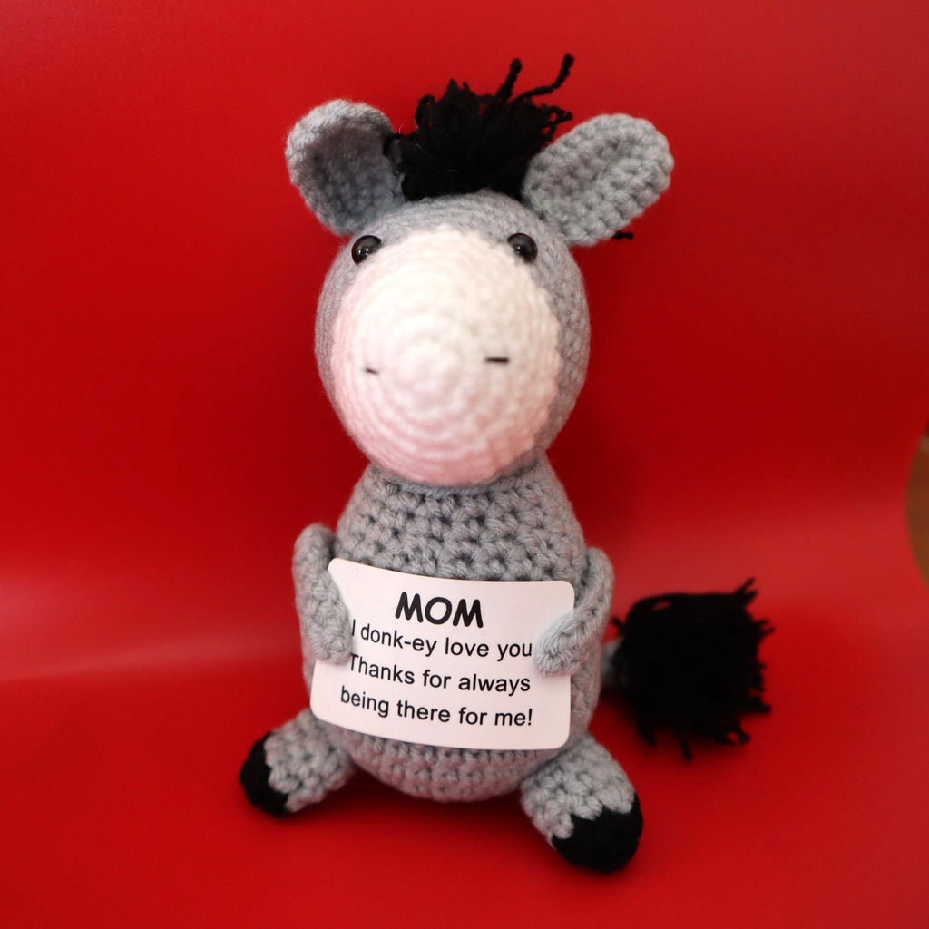 Emotional Support Crochet Donkey