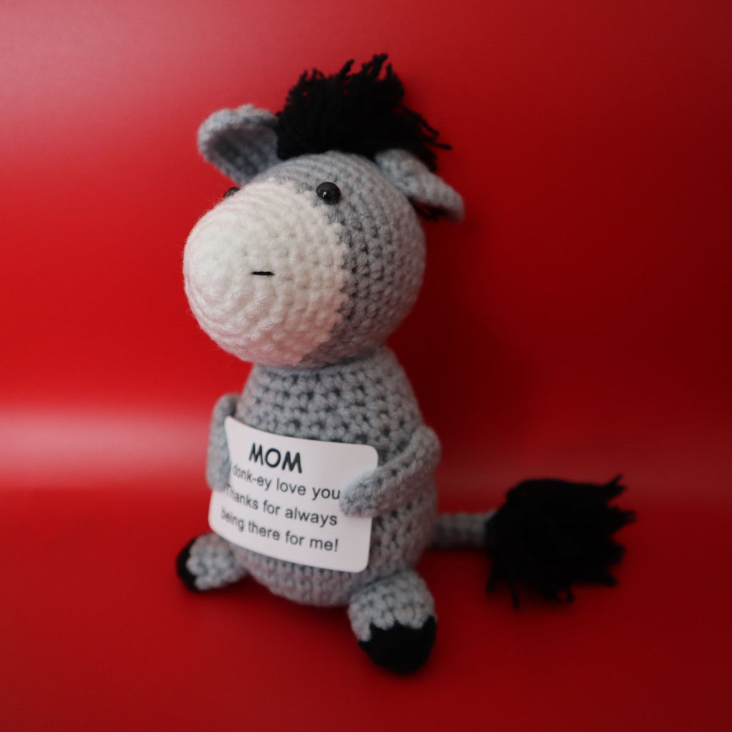 Emotional Support Crochet Donkey