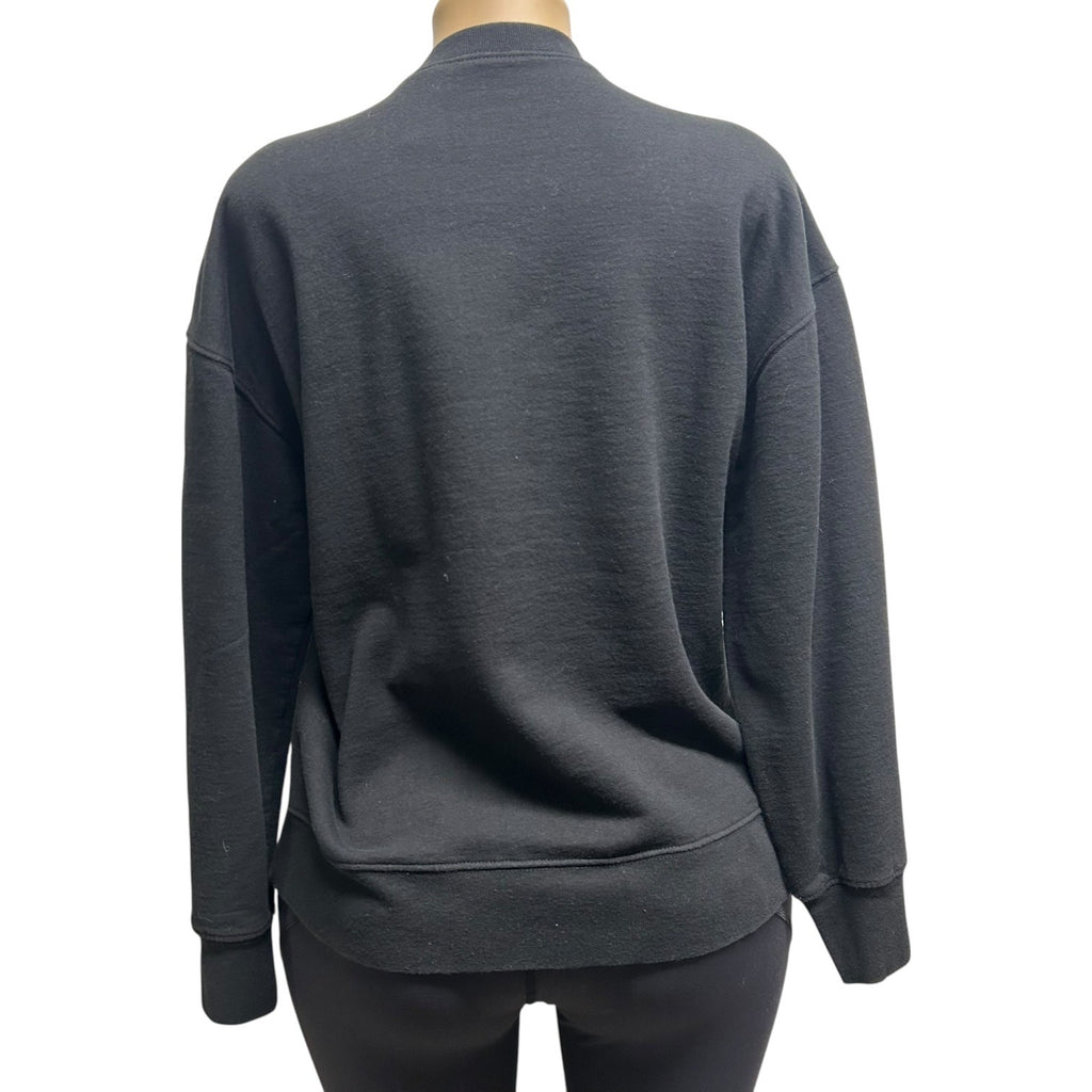 TG-22 Vintage 1990s DKNY Jeans Black Logo Graphic Crewneck Sweatshirt Pullover