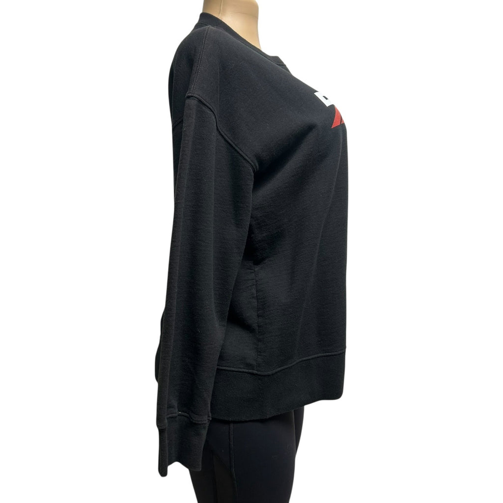 TG-22 Vintage 1990s DKNY Jeans Black Logo Graphic Crewneck Sweatshirt Pullover