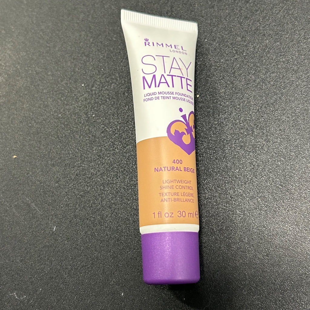 Rimmel Stay Matte Liquid Mousse Foundation 400 Natural Beige 1 Fl Oz