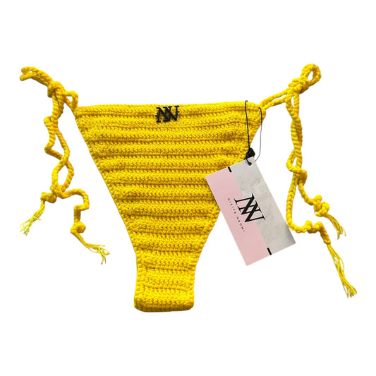 Sunny Yellow Classic Crochet Bikini Bottom by Nikita Naomi
