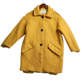 Queens Rabbit Mustard Yellow Wool Jacket, Women's XS