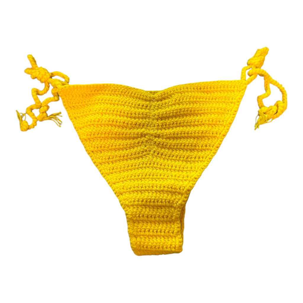 Yellow Nova Crochet Bikini Bottom by Nikita Naomi