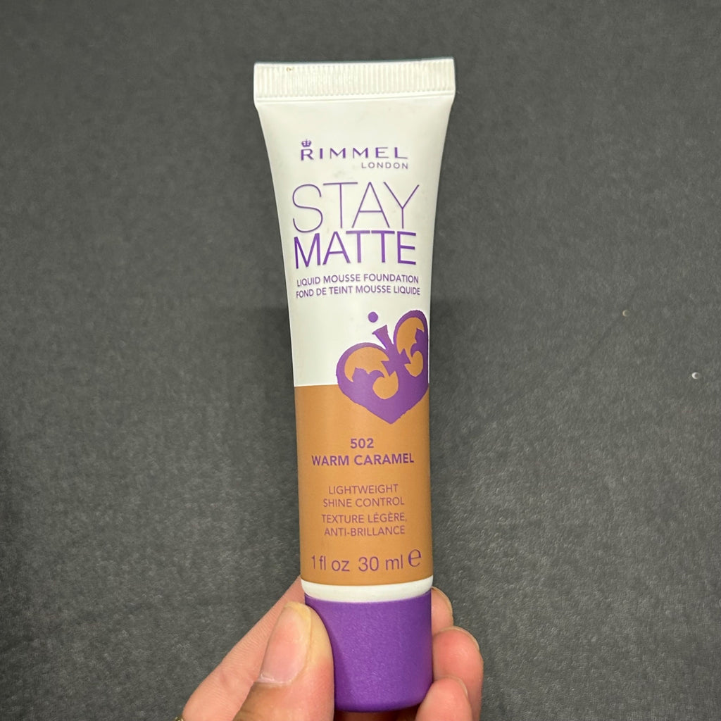 Rimmel London 2 PK Stay Matte Liquid Mousse Foundation Warm Caramel 502 1oz