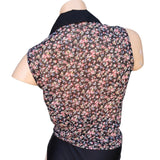 Kirra Floral Print Sleeveless Button-Down Top Women's Size Large