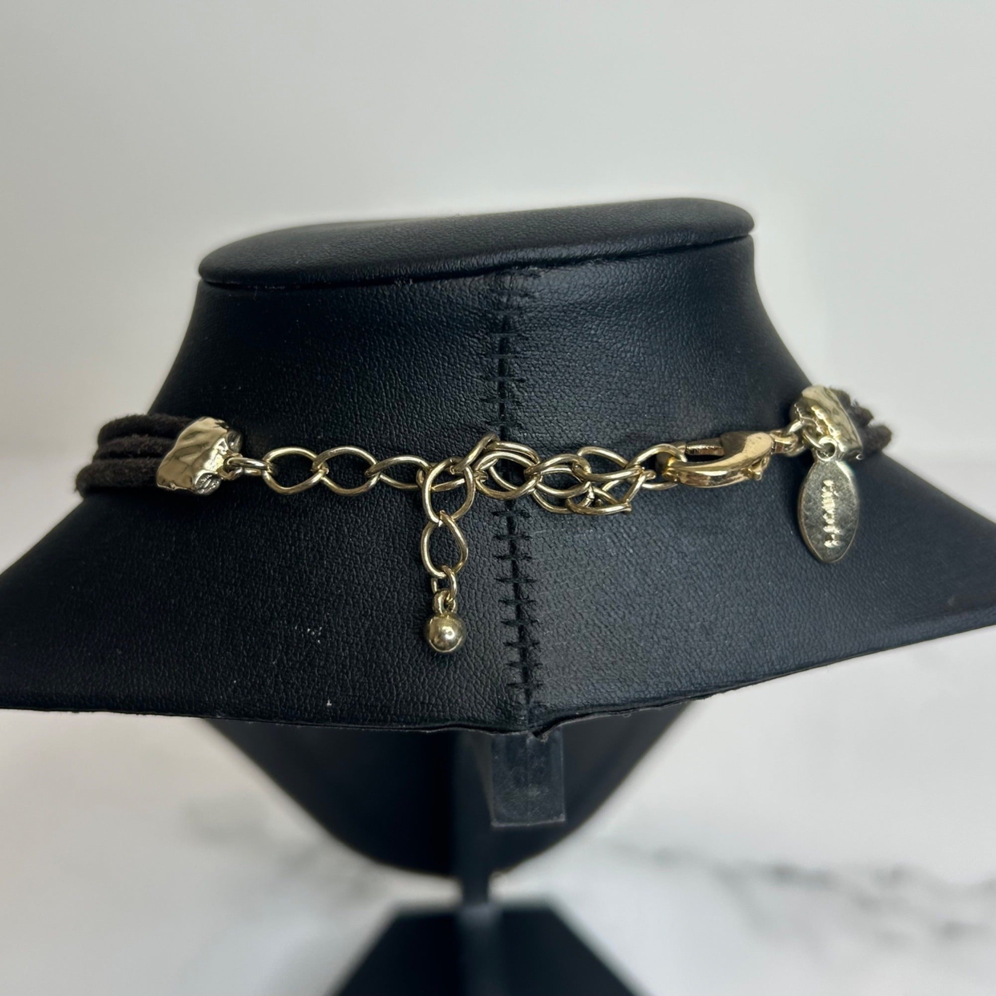 DG-57 Chico’s Chunky Multi-Strand Gemstone & Shell Pendant Necklace