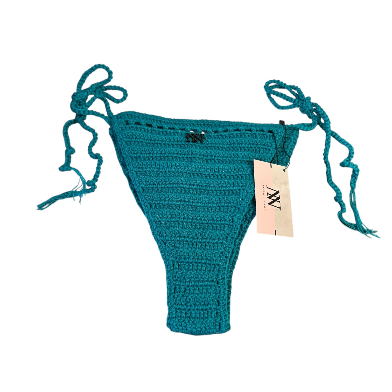 Teal Nova Crochet Bikini Bottom by Nikita Naomi