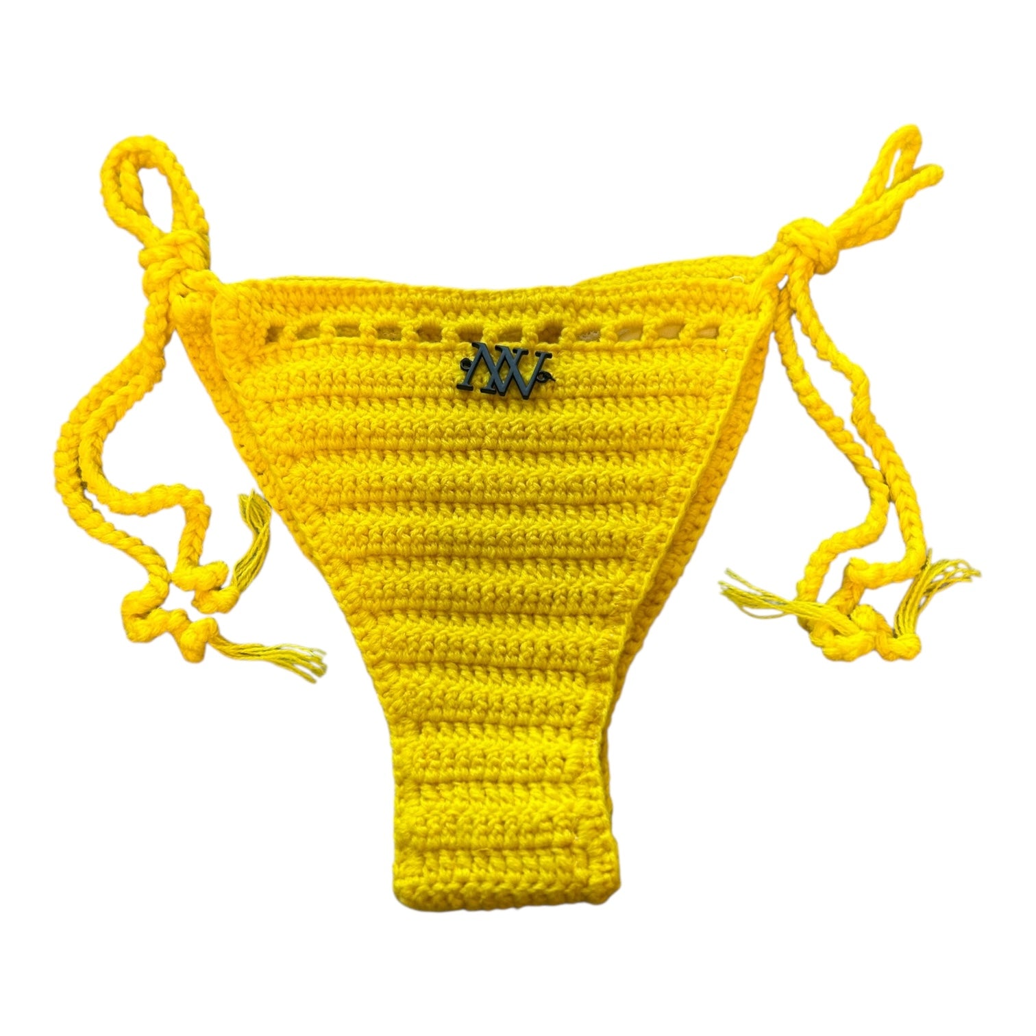Sunny Yellow Nova Crochet Bikini Bottom by Nikita Naomi