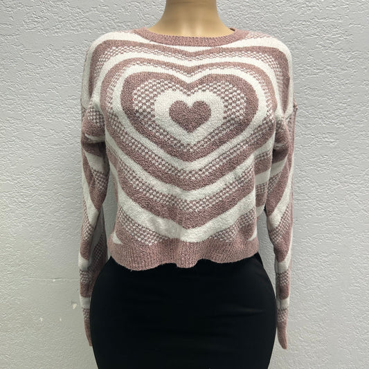 No Boundaries XL Jacquard Pullover Knit Sweatshirt