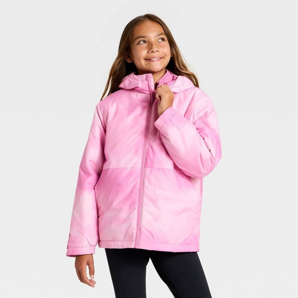 K-168 All in Motion 3-in-1 Jacket Pink Kids' Size Medium