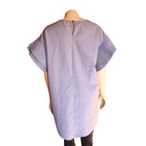 Impulsive Women's Blue Blouse with Pleated Sleeves Size Medium