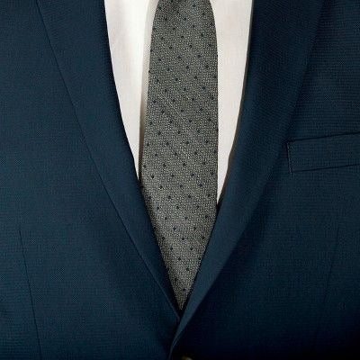 K-191 Haggar H26 Suit Jacket Tailored Fit Stretch Heavyweight Blue Men's Size 42R