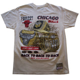 Mitchell & Ness Chicago Bulls Back To Back NBA Champions T-Shirt Medium