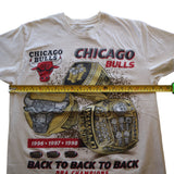 Mitchell & Ness Chicago Bulls Back To Back NBA Champions T-Shirt Medium