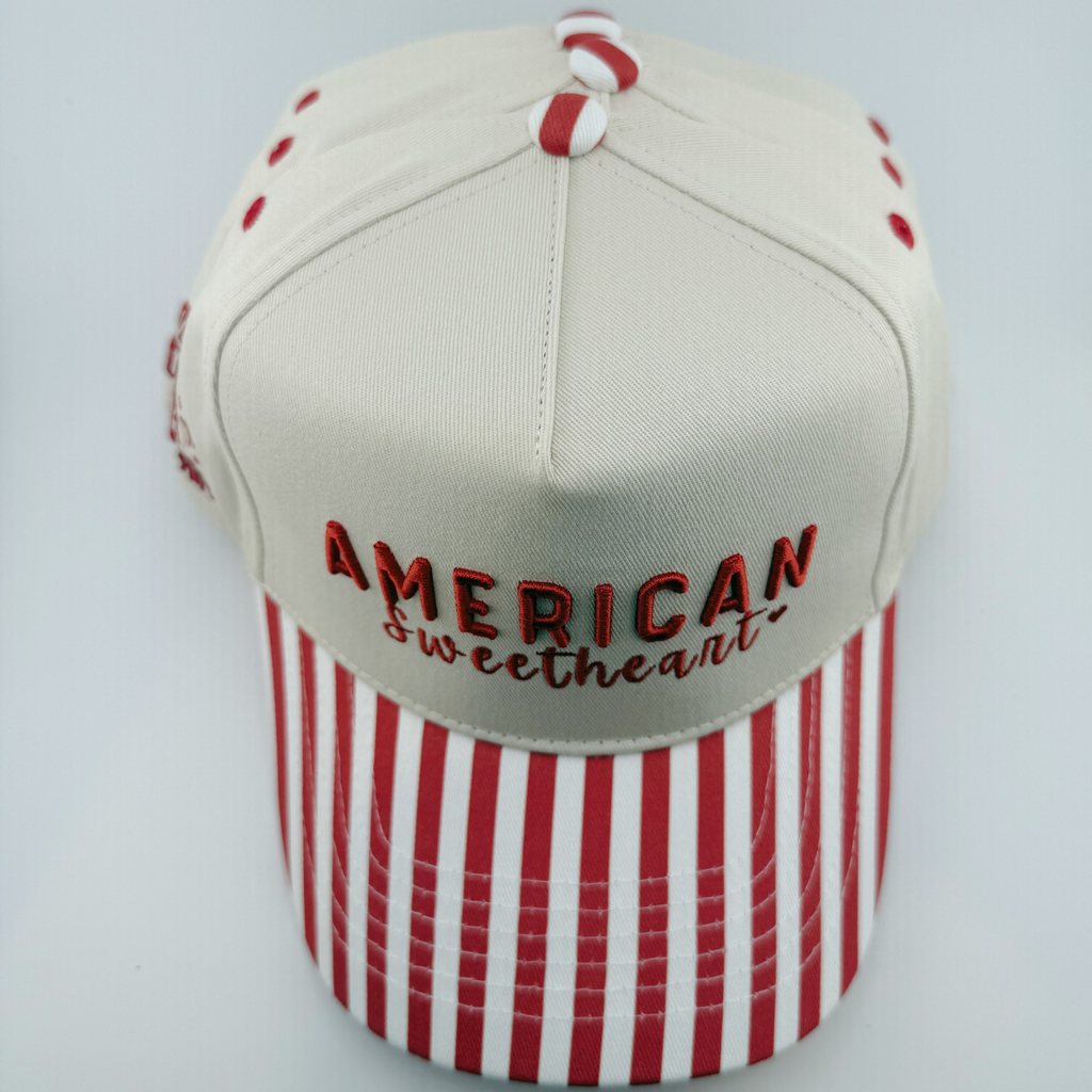 TEELUX - Cotton Structured Hat  -  SNAP BACK - AMERICAN SWEETHEART