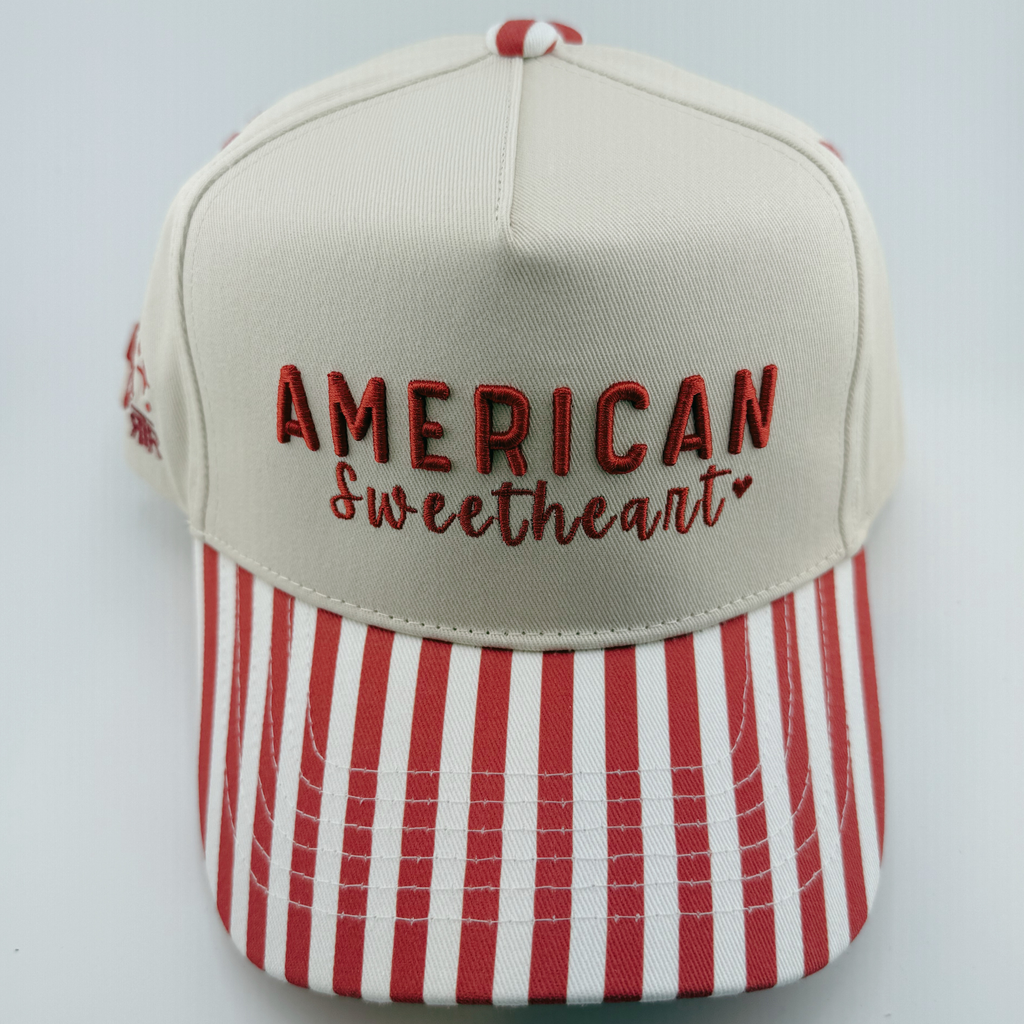 TEELUX - Cotton Structured Hat  -  SNAP BACK - AMERICAN SWEETHEART