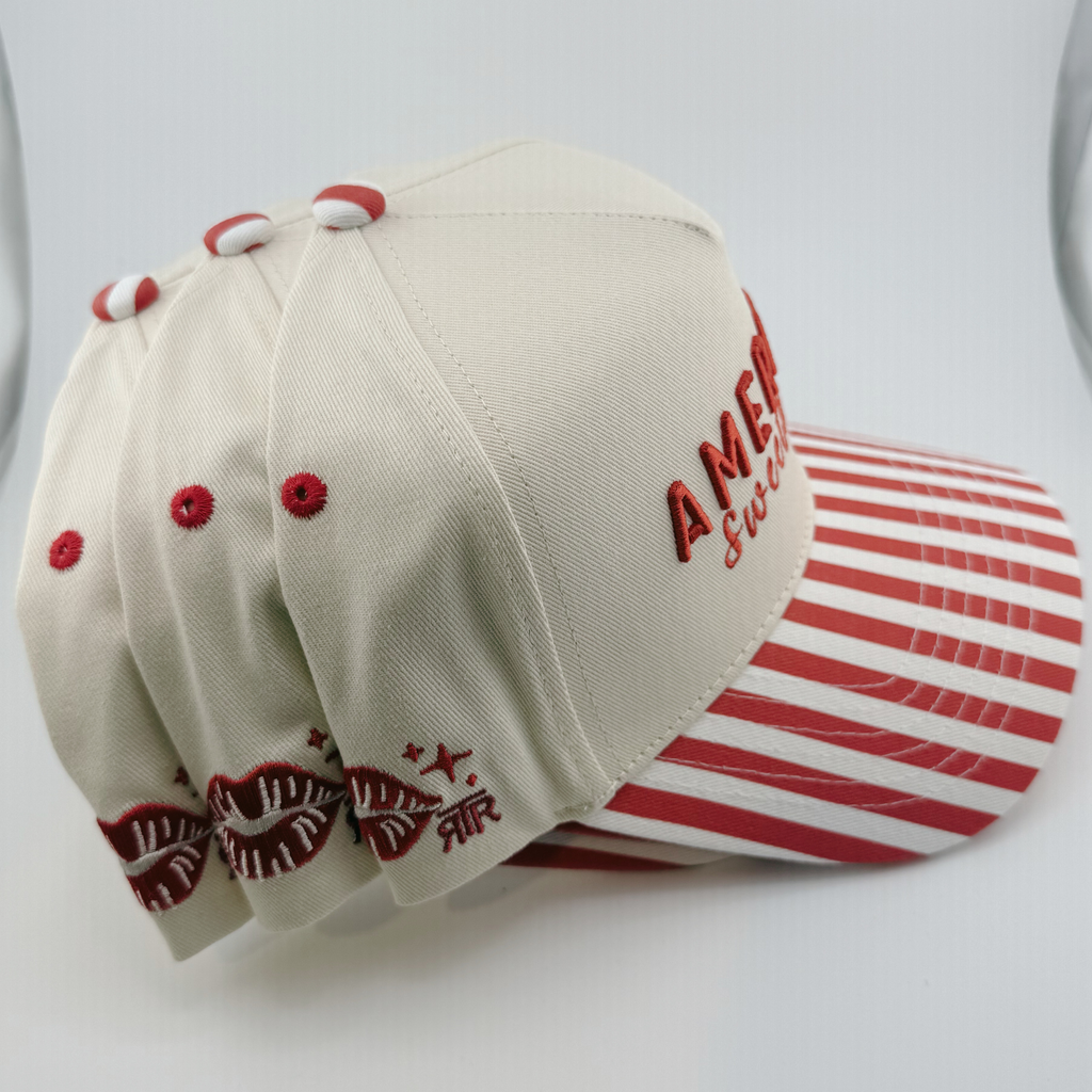 TEELUX - Cotton Structured Hat  -  SNAP BACK - AMERICAN SWEETHEART