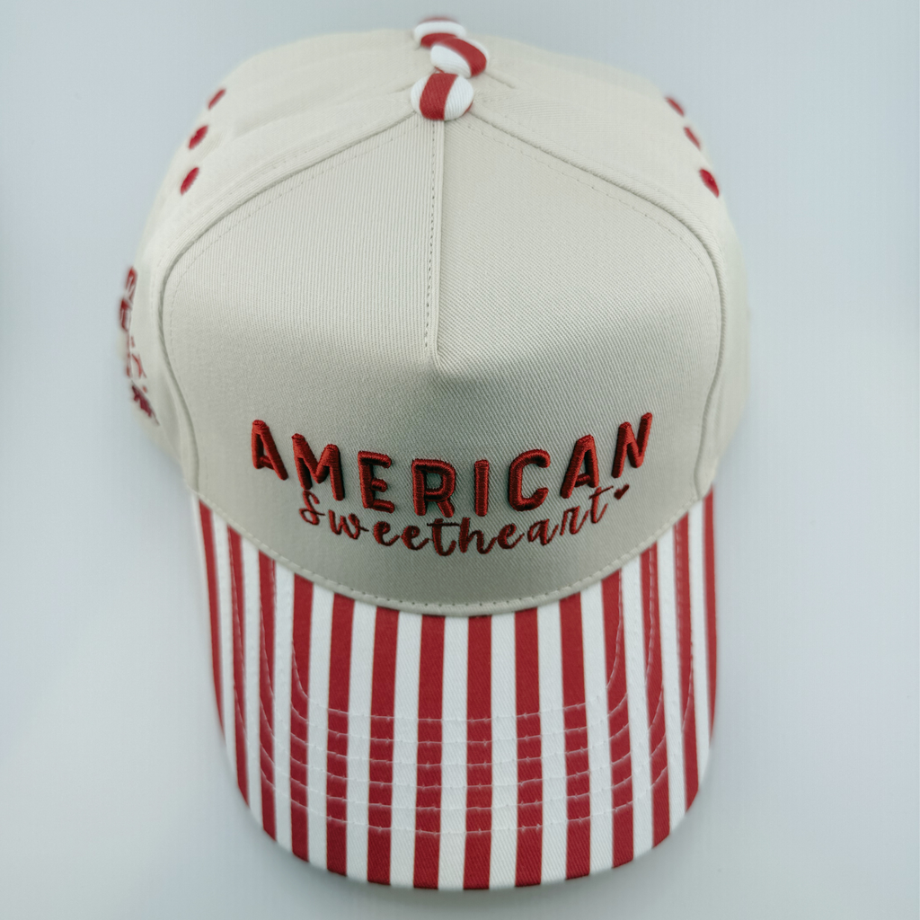 TEELUX - Cotton Structured Hat  -  SNAP BACK - AMERICAN SWEETHEART