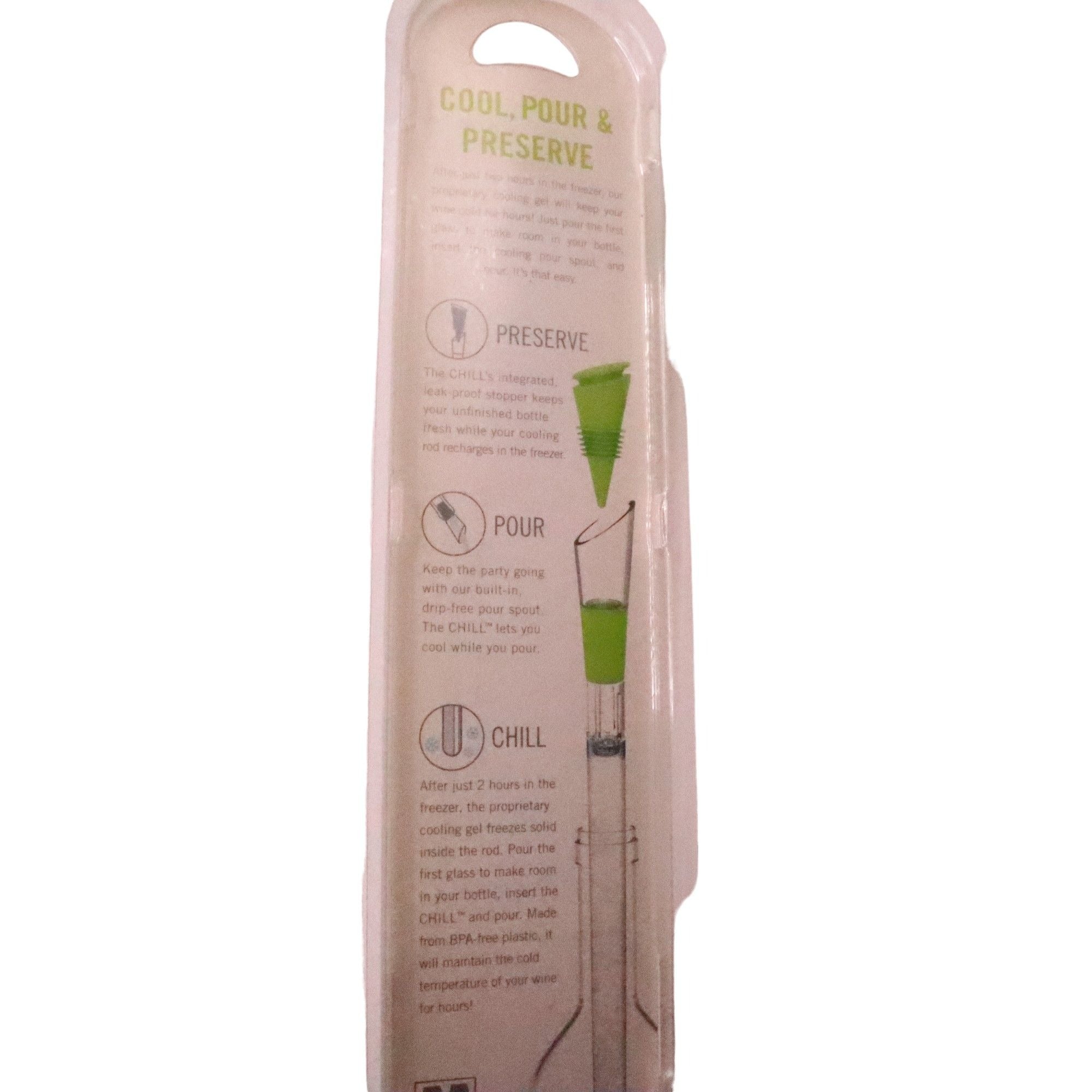 Host CHILL Cooling Pour Spout in GREEN. Cool, Pour & Preserve