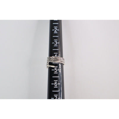 Stainless Steel Silver Tone Finger Ring for Women's, Vintage Look